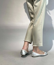 裾パールパンツ