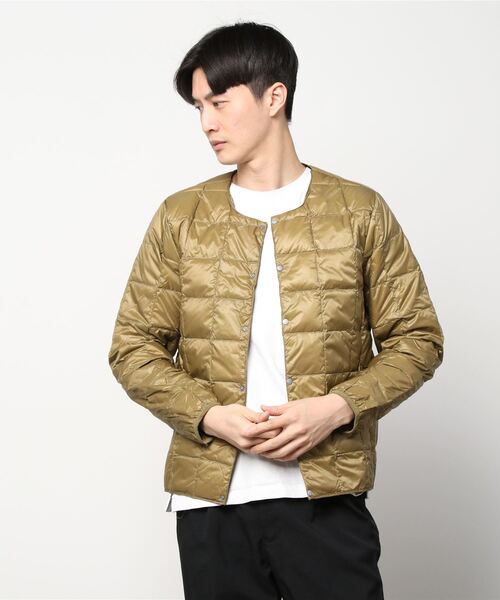 TAION(タイオン)の「【TAION】タイオン CREW NECK BUTTON DOWN JKT TAION-104(ノーカラージャケット・メンズ・グレー系その他/グリーン系その他/ブルー系その他/ブラック系その他/ミント/ベージュ/ネイビー/ダークブラウン/グレー/サンドベージュ/パープル系その他/ブラック/オリーブ/カーキ/オフホワイト/ネイビー系/ベージュ系その他/ブルー系その他2/その他1/レオパード/その他2/その他3/グレー系その他2/ダークグリーン・LARGE/X-LARGE/MEDIUM/SMALL)」の10枚目の写真