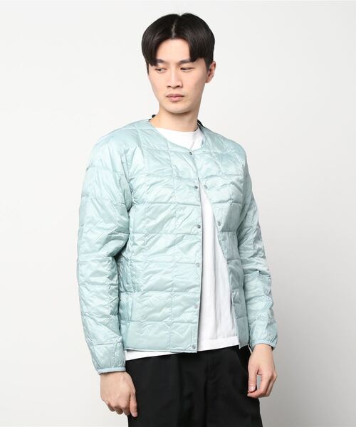 TAION(タイオン)の「【TAION】タイオン CREW NECK BUTTON DOWN JKT TAION-104(ノーカラージャケット・メンズ・グレー系その他/グリーン系その他/ブルー系その他/ブラック系その他/ミント/ベージュ/ネイビー/ダークブラウン/グレー/サンドベージュ/パープル系その他/ブラック/オリーブ/カーキ/オフホワイト/ネイビー系/ベージュ系その他/ブルー系その他2/その他1/レオパード/その他2/その他3/グレー系その他2/ダークグリーン・LARGE/X-LARGE/MEDIUM/SMALL)」の14枚目の写真