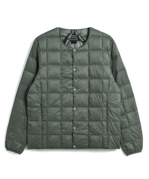 TAION(タイオン)の「【TAION】タイオン CREW NECK BUTTON DOWN JKT TAION-104(ノーカラージャケット・メンズ・グレー系その他/グリーン系その他/ブルー系その他/ブラック系その他/ミント/ベージュ/ネイビー/ダークブラウン/グレー/サンドベージュ/パープル系その他/ブラック/オリーブ/カーキ/オフホワイト/ネイビー系/ベージュ系その他/ブルー系その他2/その他1/レオパード/その他2/その他3/グレー系その他2/ダークグリーン・LARGE/X-LARGE/MEDIUM/SMALL)」の11枚目の写真