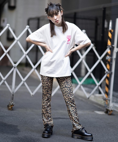 X-girl（エックスガール）の「PREP S/S TEE（Tシャツ/カットソー・レディース・ホワイト/チャコール/ライトグリーン・S/M/L/XL）」の16枚目の写真