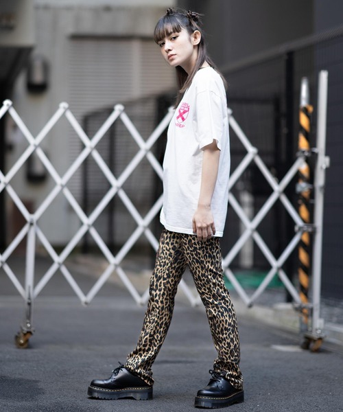 X-girl（エックスガール）の「PREP S/S TEE（Tシャツ/カットソー・レディース・ホワイト/チャコール/ライトグリーン・S/M/L/XL）」の7枚目の写真