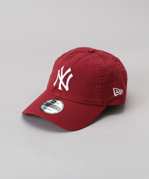 FREAK'S STORE(フリークスストア)の「NEW ERA/ニューエラ 9TWENTY NY/クロスストラップ ウォッシュドコットン ニューヨーク・ヤンキース(キャップ・レディース・ネイビー/キャメル/グリーン/レッド/ブラック/ホワイト/ナチュラル・ONE SIZE/フリ-)」の7枚目の写真