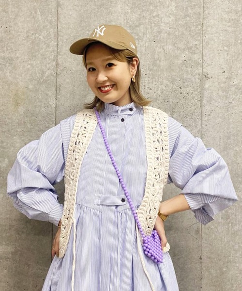 FREAK'S STORE(フリークスストア)の「NEW ERA/ニューエラ 9TWENTY NY/クロスストラップ ウォッシュドコットン ニューヨーク・ヤンキース(キャップ・レディース・ネイビー/キャメル/グリーン/レッド/ブラック/ホワイト/ナチュラル・ONE SIZE/フリ-)」の20枚目の写真