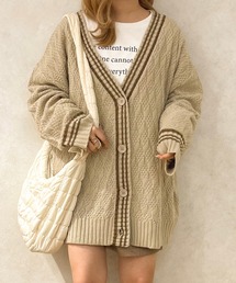 apres jour clair | 【apres jour clair】ラインカーディガン(カーディガン/ボレロ)