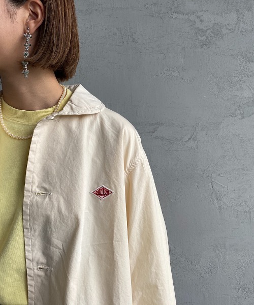 DANTON（ダントン）の「【WEB限定】[DANTON/ダントン] ダウンプルーフ 丸襟ワークジャケット（その他アウター・レディース・ネイビー/オフホワイト/オリーブ・38/36/34）」の12枚目の写真