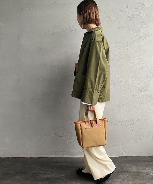 DANTON（ダントン）の「【WEB限定】[DANTON/ダントン] ダウンプルーフ 丸襟ワークジャケット（その他アウター・レディース・ネイビー/オフホワイト/オリーブ・38/36/34）」の17枚目の写真