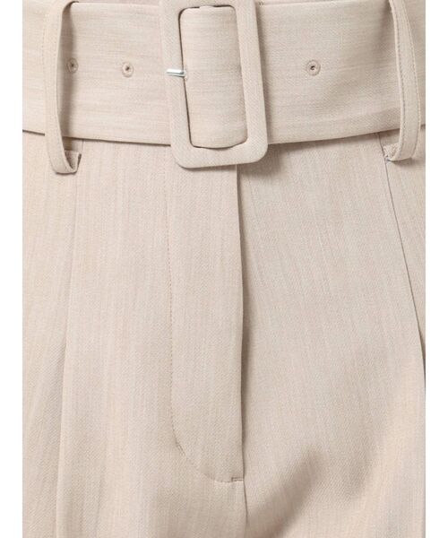 MURUA（ムルーア）の「ハイウエストストレートパンツ（スラックス・レディース・イエロー/アイボリー・1/2）」の12枚目の写真