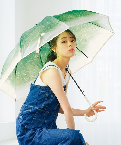 ビニール傘］旅する喫茶×Wpc. クリームソーダアンブレラ 雨傘 長