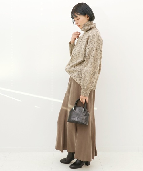 Simplicite（サンプリシテ）の「フィブリル マーメイドスカート◆（スカート・レディース・ブラック/ベージュ/ブラウン・FREE）」の4枚目の写真