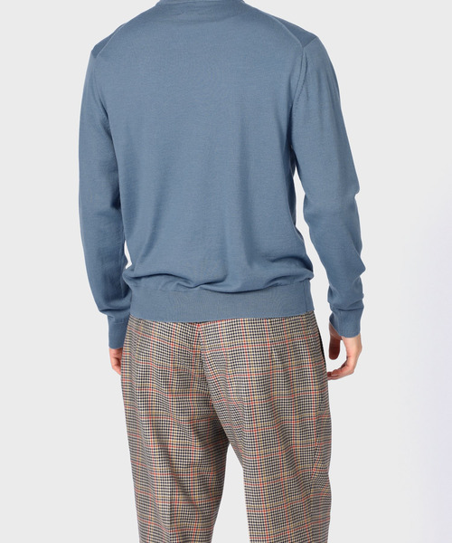 Paul Smith(ポールスミス)の「ハイゲージクルーネックニット / 123400 779U(ニット/セーター・メンズ・ライトブルー/マスタード/ブラック・MEDIUM/LARGE/X-LARGE)」の13枚目の写真