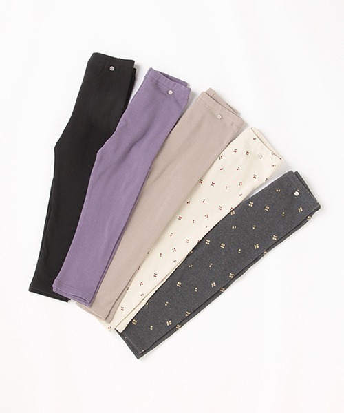 petit main（プティマイン）の「【吸湿発熱】あったかレギンス（レギンス/スパッツ・キッズ・ブラック/パープル/オフホワイト/モカ/チャコール・80ｃｍ/90cm/110cm/100cm/120cm/130cm）」の17枚目の写真