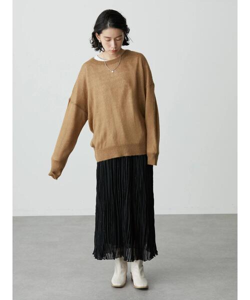 AMERICAN HOLIC（アメリカンホリック）の「ドット刺繍アイレットスカート（スカート・レディース・ブラック・M/L）」の5枚目の写真