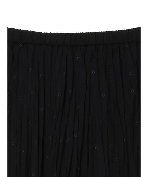 AMERICAN HOLIC（アメリカンホリック）の「ドット刺繍アイレットスカート（スカート・レディース・ブラック・M/L）」の4枚目の写真