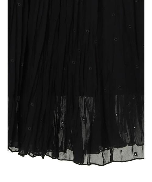 AMERICAN HOLIC（アメリカンホリック）の「ドット刺繍アイレットスカート（スカート・レディース・ブラック・M/L）」の8枚目の写真