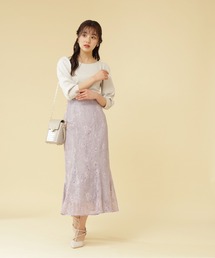 PROPORTION BODY DRESSING | レースロングマーメイド / 1212120104(スカート)