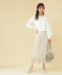 PROPORTION BODY DRESSING | レースロングマーメイド / 1212120104(スカート)