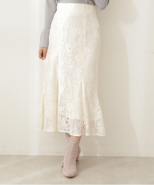 PROPORTION BODY DRESSING（プロポーションボディドレッシング）の「レースロングマーメイド / 1212120104（スカート・レディース・パープル/ライトグリーン/ホワイト系その他・SMALL/MEDIUM）」の4枚目の写真