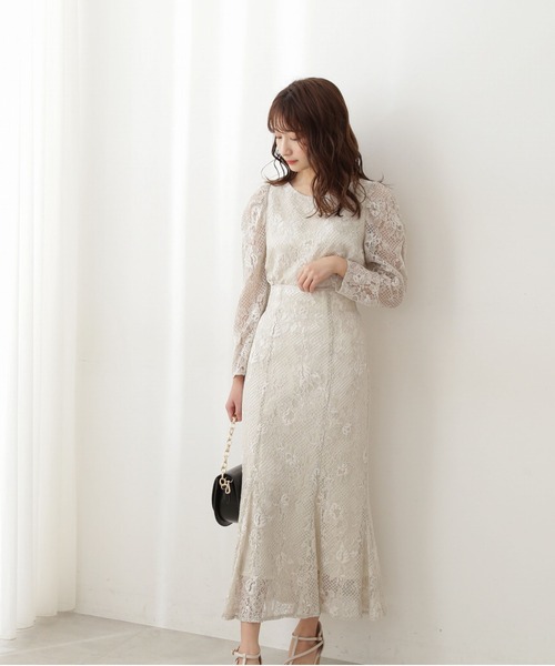 PROPORTION BODY DRESSING（プロポーションボディドレッシング）の「レースロングマーメイド / 1212120104（スカート・レディース・パープル/ライトグリーン/ホワイト系その他・SMALL/MEDIUM）」の9枚目の写真