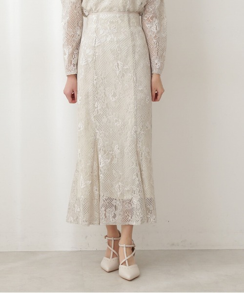 PROPORTION BODY DRESSING（プロポーションボディドレッシング）の「レースロングマーメイド / 1212120104（スカート・レディース・パープル/ライトグリーン/ホワイト系その他・SMALL/MEDIUM）」の10枚目の写真