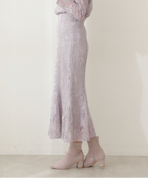 PROPORTION BODY DRESSING（プロポーションボディドレッシング）の「レースロングマーメイド / 1212120104（スカート・レディース・パープル/ライトグリーン/ホワイト系その他・SMALL/MEDIUM）」の12枚目の写真
