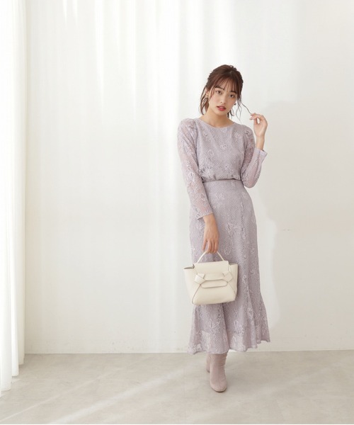 PROPORTION BODY DRESSING（プロポーションボディドレッシング）の「レースロングマーメイド / 1212120104（スカート・レディース・パープル/ライトグリーン/ホワイト系その他・SMALL/MEDIUM）」の15枚目の写真