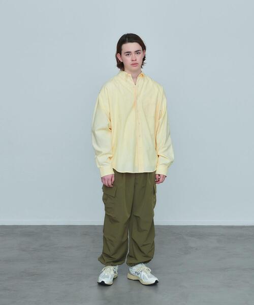 green label relaxing（グリーンレーベルリラクシング）の「【WEB限定】＜GLR or＞ バルーン オーバーサイズ オックスフォード シャツ -ユニセックス-（シャツ/ブラウス・メンズ・ホワイト/ライトブルー/イエロー・S/M/L）」の10枚目の写真