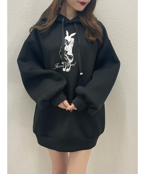 BIGシルエットフーディ