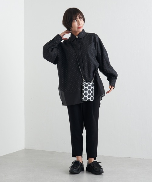 Kawa-Kawa(カワカワ)の「【kawa-kawa(カワカワ)】NO1304 mizutama モバイルショルダーバッグ(ショルダーバッグ・レディース・ホワイト×ブラック・FREE)」の20枚目の写真
