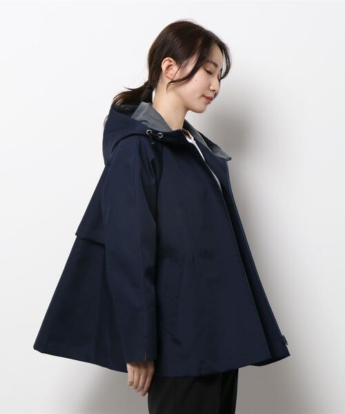 BEARDSLEY（ビアズリー）の「ボンディングショートコート（その他アウター・レディース・ネイビー・FREE）」の2枚目の写真