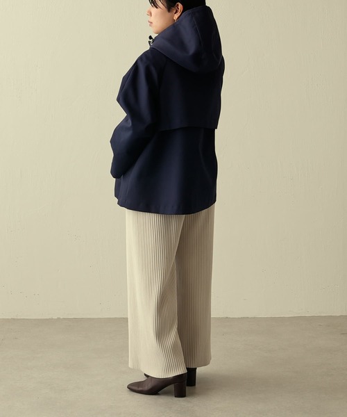 BEARDSLEY（ビアズリー）の「ボンディングショートコート（その他アウター・レディース・ネイビー・FREE）」の13枚目の写真