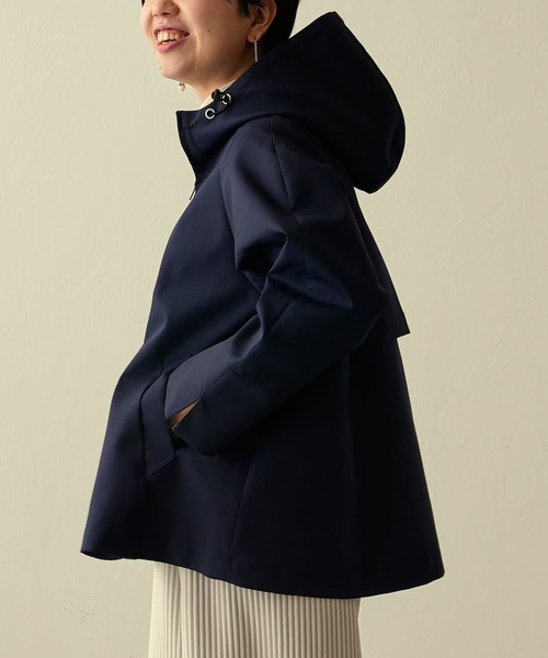 BEARDSLEY（ビアズリー）の「ボンディングショートコート（その他アウター・レディース・ネイビー・FREE）」の11枚目の写真