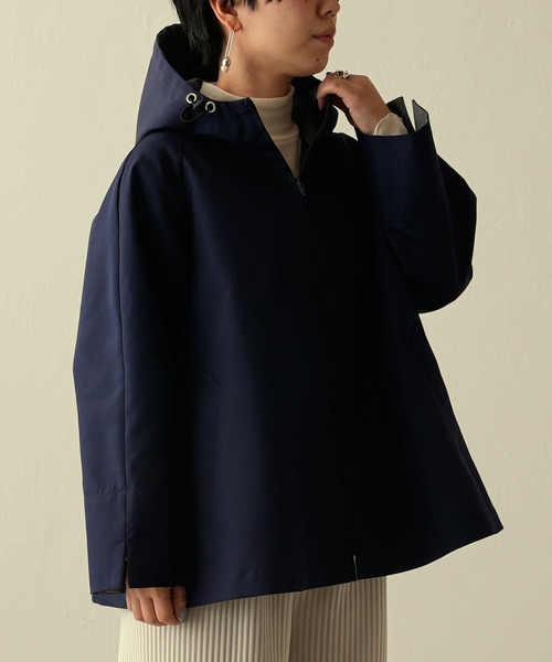 BEARDSLEY（ビアズリー）の「ボンディングショートコート（その他アウター・レディース・ネイビー・FREE）」の9枚目の写真