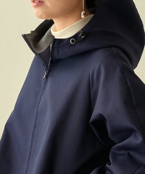BEARDSLEY（ビアズリー）の「ボンディングショートコート（その他アウター・レディース・ネイビー・FREE）」の8枚目の写真