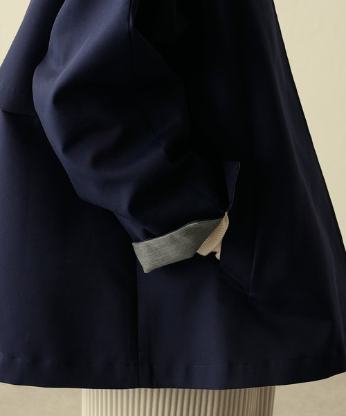 BEARDSLEY（ビアズリー）の「ボンディングショートコート（その他アウター・レディース・ネイビー・FREE）」の5枚目の写真