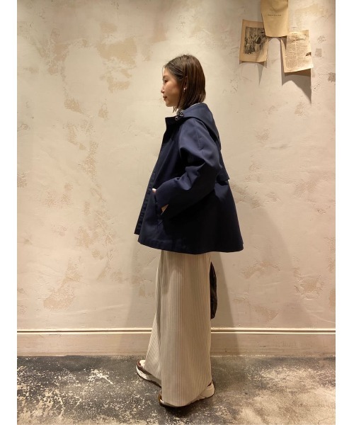 BEARDSLEY（ビアズリー）の「ボンディングショートコート（その他アウター・レディース・ネイビー・FREE）」の22枚目の写真