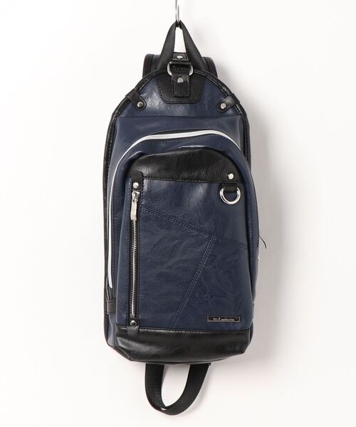 m.f.editorial(エムエフエディトリアル)の「エムエフエディトリアルメンズ/m.f.editorial:MEN ビッグ ワンショルダーバッグ(ショルダーバッグ・メンズ・ブラック/ネイビー・FREE)」の2枚目の写真