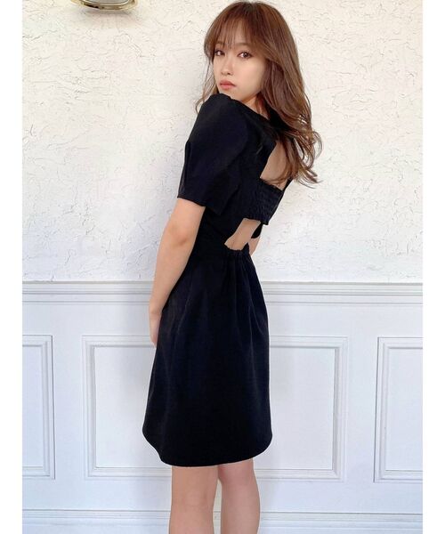 RESEXXY（リゼクシー）の「パワショルミニワンピース（ワンピース・レディース・アイボリー/ブラック/グリーン・FREE）」の12枚目の写真