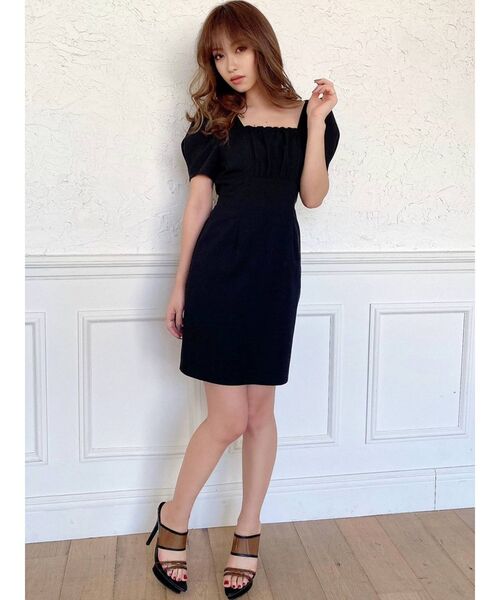 RESEXXY（リゼクシー）の「パワショルミニワンピース（ワンピース・レディース・アイボリー/ブラック/グリーン・FREE）」の13枚目の写真