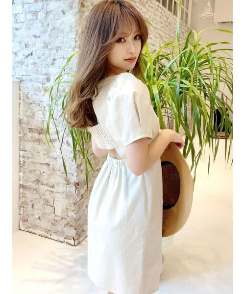 RESEXXY（リゼクシー）の「パワショルミニワンピース（ワンピース・レディース・アイボリー/ブラック/グリーン・FREE）」の14枚目の写真