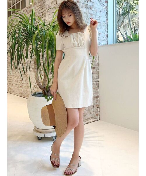 RESEXXY（リゼクシー）の「パワショルミニワンピース（ワンピース・レディース・アイボリー/ブラック/グリーン・FREE）」の16枚目の写真