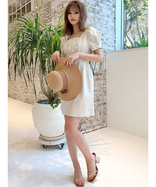 RESEXXY（リゼクシー）の「パワショルミニワンピース（ワンピース・レディース・アイボリー/ブラック/グリーン・FREE）」の18枚目の写真