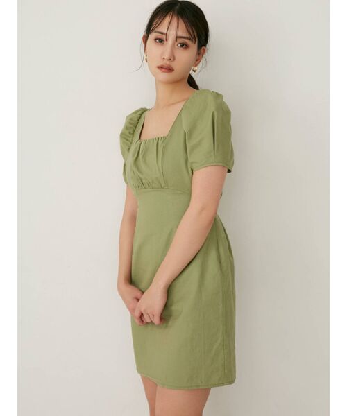 RESEXXY（リゼクシー）の「パワショルミニワンピース（ワンピース・レディース・アイボリー/ブラック/グリーン・FREE）」の19枚目の写真