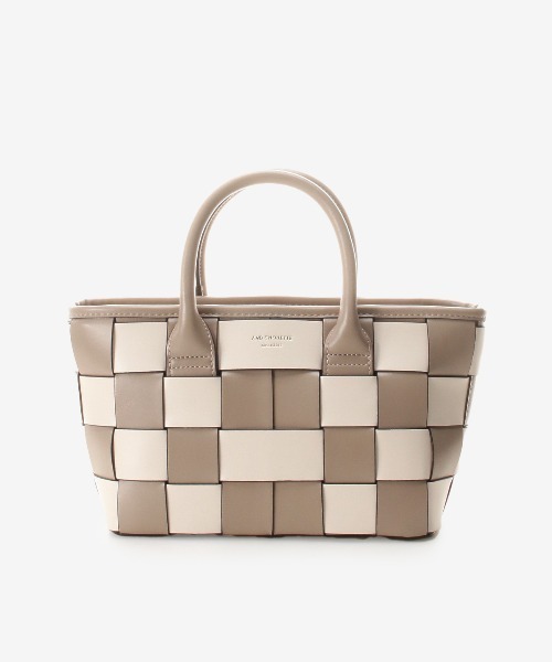 & chouette（アンドシュエット）の「編み込みトート（トートバッグ・レディース・イエロー/グレイッシュベージュ/ミント・FREE）」の8枚目の写真