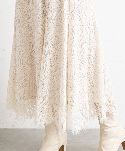 prose verse（プロズヴェール）の「レースマーメイドスカート（スカート・レディース・オフホワイト/ブラック・MEDIUM）」の11枚目の写真