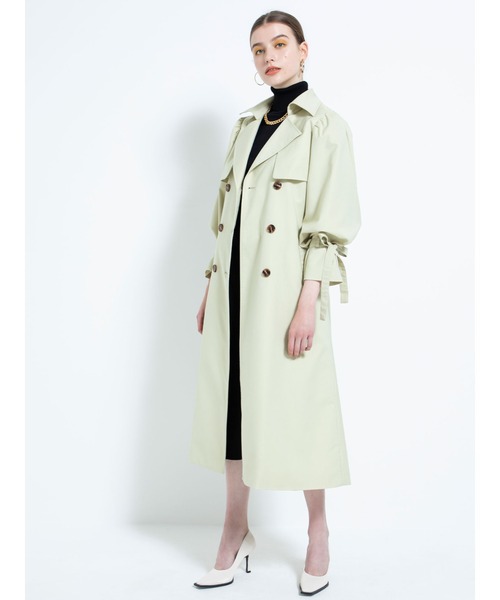 DURAS(デュラス)の「3WAYトレンチコート(トレンチコート・レディース・ライム/ブルー/ベージュ・FREE)」の6枚目の写真