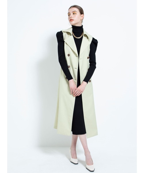 DURAS(デュラス)の「3WAYトレンチコート(トレンチコート・レディース・ライム/ブルー/ベージュ・FREE)」の9枚目の写真