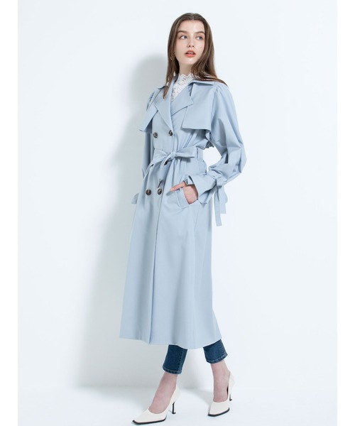 DURAS(デュラス)の「3WAYトレンチコート(トレンチコート・レディース・ライム/ブルー/ベージュ・FREE)」の16枚目の写真