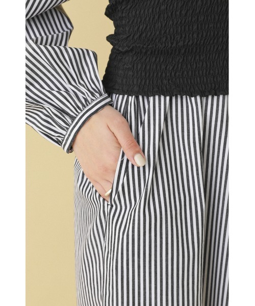 SHEL'TTER ORIGINAL(シェルターオリジナル)の「ノーカラーシャツワンピース(ワンピース・レディース・ブラック系その他/ホワイト・FREE)」の13枚目の写真