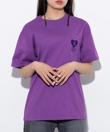 X-girl | HEART EMBROIDERY POCKET S/S TEE/ハート刺繍　ポケットTシャツ(Tシャツ/カットソー)